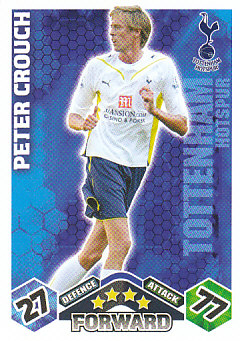 Peter Crouch Tottenham Hotspur 2009/10 Topps Match Attax #304